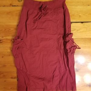 XCVI Womens Red Slim Skirt